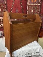 Zeitungsständer Teakholz Danish Design 70er Jahre Kult Boho schwer Massivholz