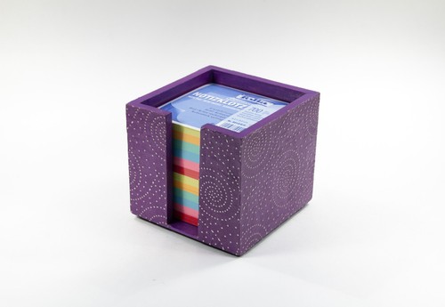 Zettelbox lila sternenhimmel - zettelbox,