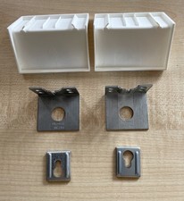 2x Ikea 10049278 124518 Metod Winkel Wandhalterung + Abdeckkappen Weiß Neuwertig