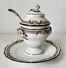 Keramik Zuckerdose beige braun