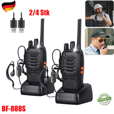 2/4x BF-888S Walkie Talkie