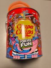 Chupa Chups - Forever Fun - Leere Blechdose mit Henkel und Deckel / Ø175mm