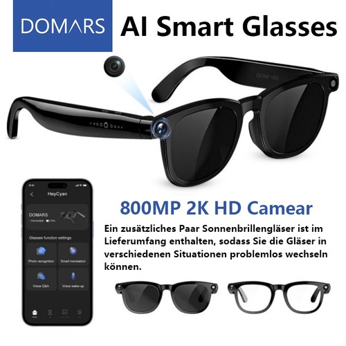 Domars smart brille - domars, 2k