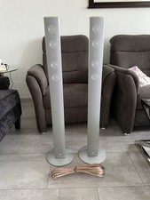 CANTON CD100 silber Standlautsprecher schlanke Säulen Lautsprecher Boxen CD 100