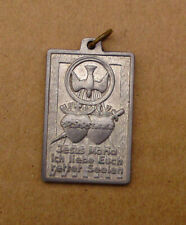 Pilger Medaille - Herz Jesus / Maria - ich liebe Euch - Rettet Seelen  - (AA278)