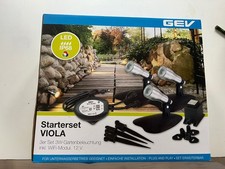 GEV 22232 Viola LED Gartenstrahler Set LED 12 W Mit Dämmerungsfunktion Neu Ovp