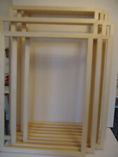 Bilderrahmen 50x70 bis 60x90cm 3cm Natur Holz Rahmen für Keilrahmen geeignet