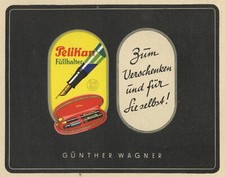 Pelikan Füllhalter Reklame