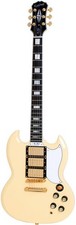 Epiphone Les Paul SG G-400 Custom 1962 Model, 3 Humbucker Pickups, white