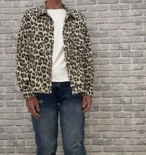 Oversized Jeansjacke beige