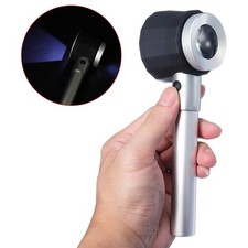 Handheld 45X Faltbar Leinen Tester Metall Lupe Stoff Faden Zähler Lupe..