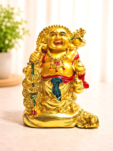 Goldener happy buddha mit - happy,
