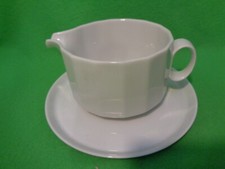 Sauciere 2 tlg Polygon weiß  kein Hotelgeschirr von Rosenthal