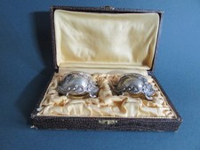 antike Saliere  - gepunzt - mit Originalkarton