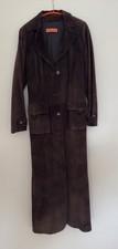 Original Steven Ashford Wildledermantel maxi, dunkelbraun mocca, Gr. 40 dt.