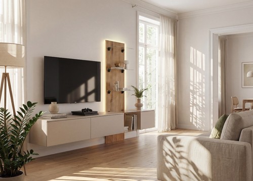 Anbauwand wohnwand luzz sgce - anbauwand,