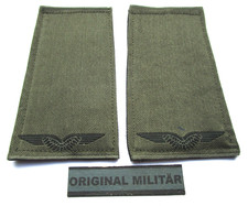 KLETT Rangabzeichen Heer Flieger UA schwarz/oliv Bw Schulter Klappen Schlaufen