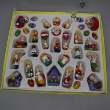 36-tlg vintage Set Osterstrauch Schmuck Anhänger Stil Erzgebirge Frühling Ostern