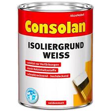 Consolan Isoliergrund Weiß 5 l Außen Sperrgrund Grundierung Holzgrund Deckend