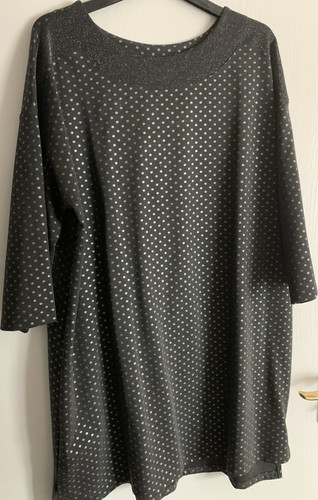 Kleid anthrazit silber