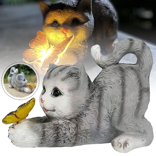 Solar katzenfigur katze - katzenfigur,