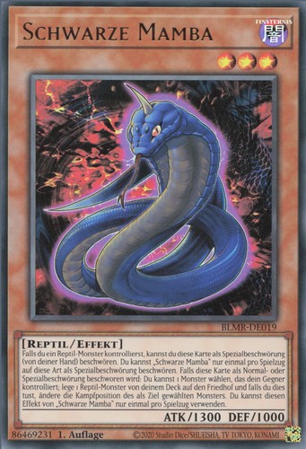 Yugioh schwarze mamba - schwarze,