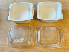 Silit Mikrowellen Geschirr 2 Schalen 12 x 12 cm mit Deckel