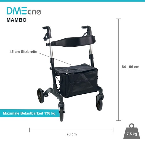 Rollator aluminium - rollator,