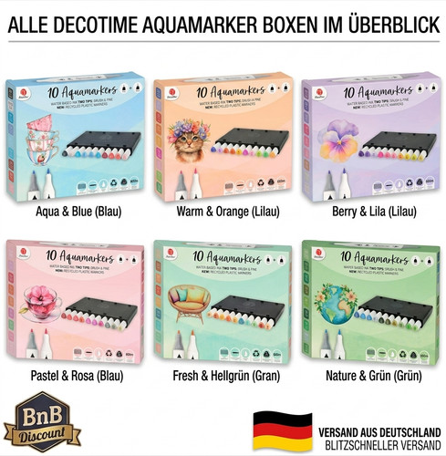 Decotime aquamarker 12er set - decotime,