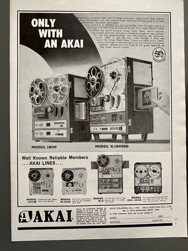 1968 akai tonband tape - tonband,