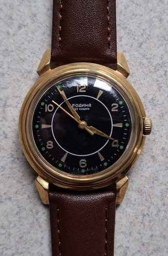 Vergoldete uhr rodina - "rodina", udssr