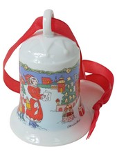 Hutschenreuther Weihnachtsglocke 1996 In the Castle Porzellan Weiß Klassisch