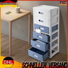 Weiß Schubladenschrank Kunststoff mit Rollen Rollcontainer mit Schubladen Wagen