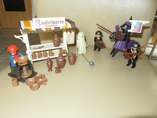 Playmobil Mittelalter Ritter 3329 leuchtendes Gespenst 3317 Töpferstand 3455 80e