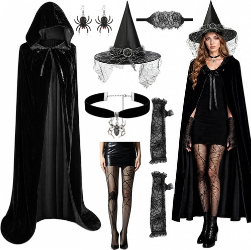 Hexenkostüm damen set - hexenkostüm,
