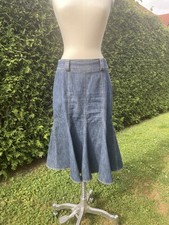 Trachten-Jeans-Rock, gr. 40, Alphorn, gut