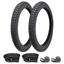 Reifen Set 2x mit Schlauch Felgenband 2.75-19 für DKW RT 125 MZ NSU Zündapp