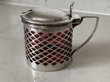 Sterling Silber Senftopf antik