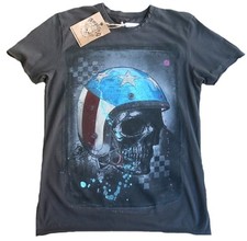 AMPLIFIED Biker Skull USA Helm