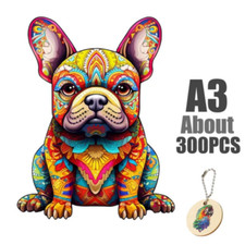 Holzpuzzle  Erwachsene KinderTiere Wooden Puzzle ca. 300 Teile 30 x 28 cm hund