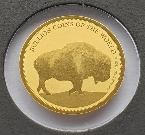 Usa buffalo bison - 999, gold