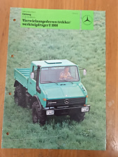 Prospekt Unimog U1000 Sprache: NL traktor schlepper Brochure 20