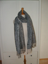 Damen Schal Tuch Wollmischung ca. 49x205 cm