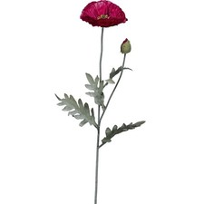 Kunstblume Mohn, 5er Set
