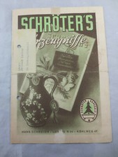Katalog Schröter's Erzeugnisse Leipzig um 1947 Badesalz Fußbad Shampoo