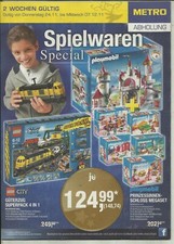Spielzeugkatalog Metro 2011 Lego Playmobil Mattel Carrera Dickie Tyco kein Vedes