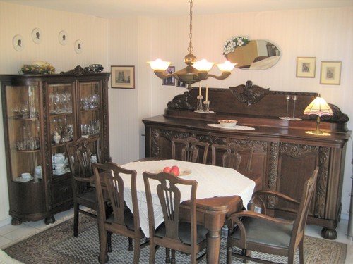 Antikes esszimmer komplett - esszimmer,