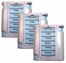 3x 7 Tage Dosierer Pillenbox
