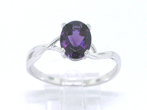 Amethyst ring 585 weißgold - amethyst,