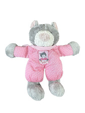 Sigikid Stofftier Katze Cati Baby Rosa 25 cm Plüschtier Vintage Kuscheltier